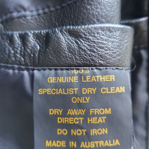 Genesis 100% Genuine Leather Jacket Mens Size L - Picture 6 of 9